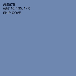 #6E87B1 - Ship Cove Color Image